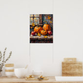 Herfst Oogst Stilleven Poster (Keuken)