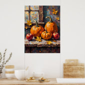 Herfst Oogst Stilleven Poster (Keuken)