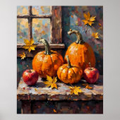 Herfst Oogst Stilleven Poster (Voorkant)