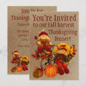 Herfst Oogst Thanksgiving Invitaties Kaart (Voorkant / Achterkant)