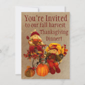 Herfst Oogst Thanksgiving Invitaties Kaart (Voorkant)