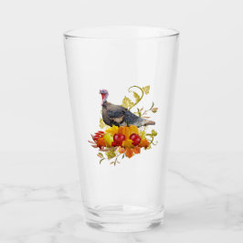 Herfst Oogst / Thanksgiving Kalkoen Pint  Glas