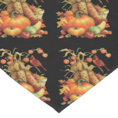 Herfst Oogst Thanksgiving Zwarte Tafelloper (Hoek)