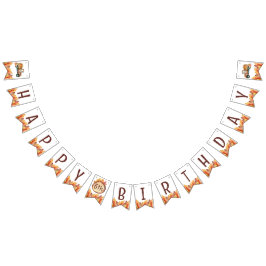 Herfst oogst truck, pompoen patch, verjaardagsfees vlaggetjes