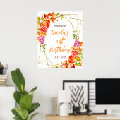 Herfst Oogst Verjaardag Welkom Poster (Thuiskantoor)