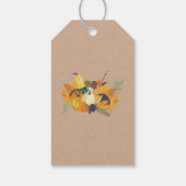 Herfst oogst verse eieren kraft product label cadeaulabel (Achterkant)