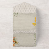 Herfst Oogst Viering All In One Uitnodiging (Buitenkant)