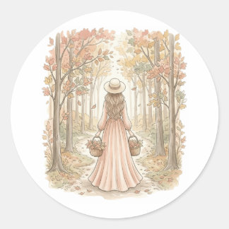 Herfst Oogst Wandeltocht Ronde Sticker
