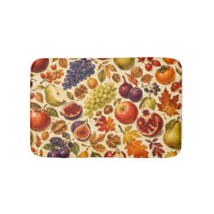 Herfst Oogst Waterverf Patroon  Badmat