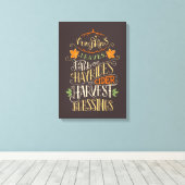 Herfst & oogst zegeningen canvas afdruk (Insitu (Houten vloer))