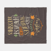 Herfst & oogst zegeningen fleece deken (Voorkant (Horizontaal))