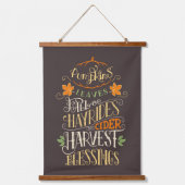Herfst & oogst zegeningen hangend wandkleed (Voorkant)