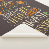 Herfst & oogst zegeningen sherpa deken (3/4)