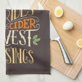 Herfst & oogst zegeningen theedoek (Quarter Fold)