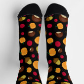Herfst Oogst Zwarte Patroon Sokken (Top)