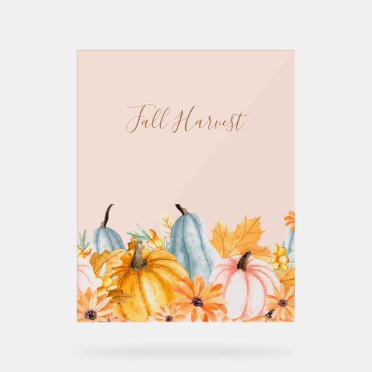 HERFST OOGSTFEEST ACRYL BORD (Voorkant)
