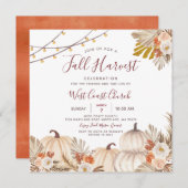 Herfst Oogstfeest, Herfstfeest, Herfst Gemeenschap Kaart (Voorkant / Achterkant)