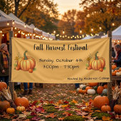 Herfst Oogstfeest Vaandel met Pompoen Spandoek