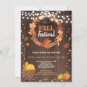 Herfst oogstfestival rustige Thanksgiving hout Kaart (Voorkant)