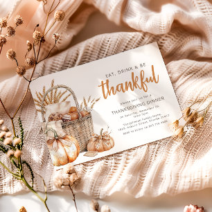 Herfst Oogstmand   Thanksgiving Kaart