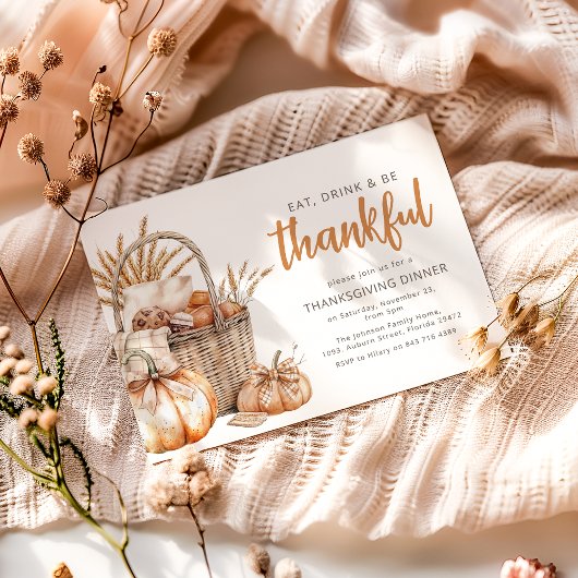Herfst Oogstmand | Thanksgiving Kaart