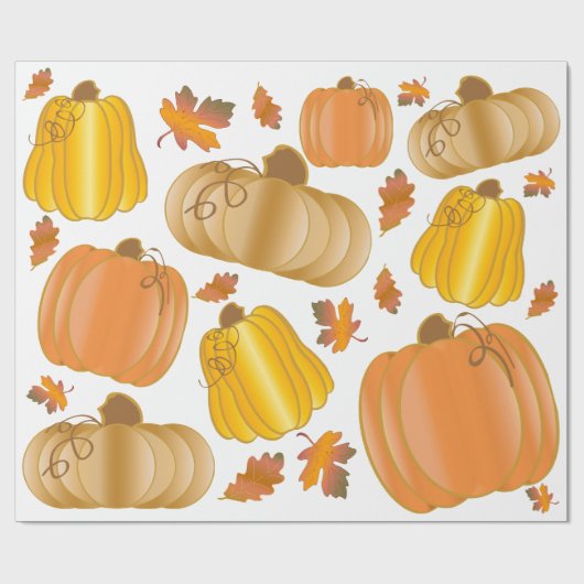 Herfst oogstpapier cadeaupapier (Vlak)