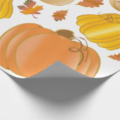 Herfst oogstpapier cadeaupapier (Hoek)