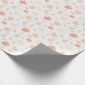 Herfst oogstpompoenen cadeaupapier (Hoek)