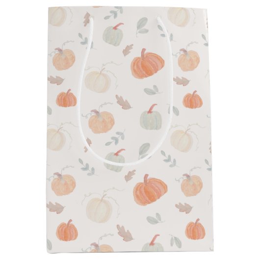 Herfst oogstpompoenen medium cadeauzakje (Voorkant)