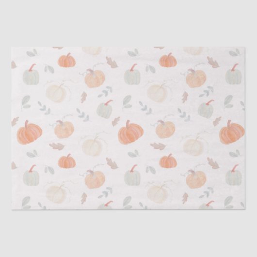 Herfst oogstpompoenen tissuepapier (Voorkant)