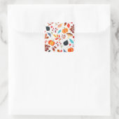 herfst oogststickers vierkante sticker (Tas)