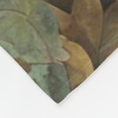 Herfst oogstverf Blauwgroen Rust Gold Abstract Fleece Deken (Hoek)