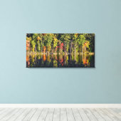 Herfst op Beardsley Pond Canvas Afdruk (Insitu (Houten vloer))
