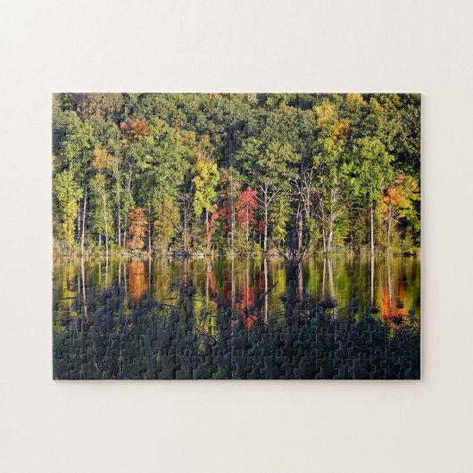 Herfst op Beardsley Pond Legpuzzel (Horizontaal)