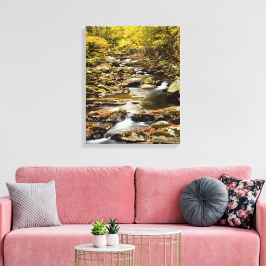 Herfst op Big Creek Canvas Afdruk (Insitu (Woonkamer))