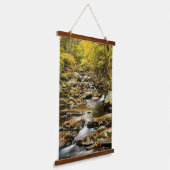 Herfst op Big Creek Hangend Wandkleed (Gebogen)