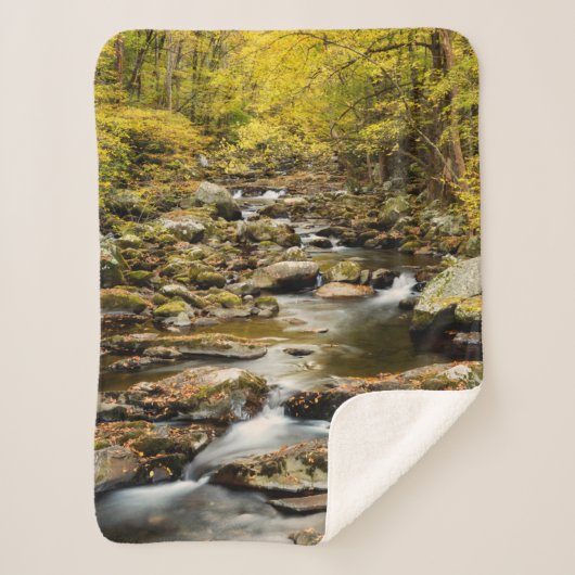 Herfst op Big Creek Sherpa Deken (Voorkant)