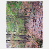 Herfst op blauwe heuvelreservering rode stift fleece deken (Voorkant)