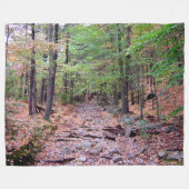 Herfst op blauwe heuvelreservering rode stift fleece deken (Voorkant (Horizontaal))
