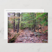 Herfst op Blue Hills Reservation Red Dot Trail Briefkaart (Voorkant / Achterkant)