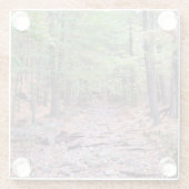 Herfst op Blue Hills Reservation Red Dot Trail Glazen Onderzetter (Achterkant)