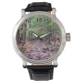 Herfst op Blue Hills Reservation Red Dot Trail Horloge