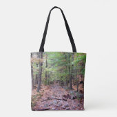 Herfst op Blue Hills Reservation Red Dot Trail Tote Bag (Achterkant)