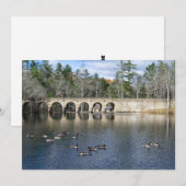 Herfst op Byrd Lake Feestdagenkaart (Voorkant / Achterkant)