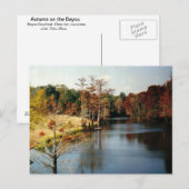 Herfst op de Bayou-ansichtkaart Briefkaart (Voorkant / Achterkant)