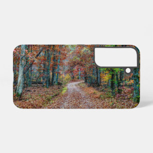 Herfst op de Dirt Road Samsung telefoonhoes Samsung Galaxy Hoesje