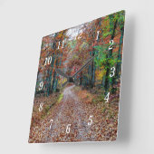 Herfst op de Dirt Road Wall Nieuwe klok (Hoek)