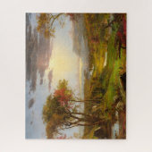 Herfst, Op de Hudson rivier door Jasper F. Cropsey Legpuzzel (Verticaal)