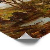 Herfst, Op de Hudson rivier door Jasper F. Cropsey Poster (Hoek)