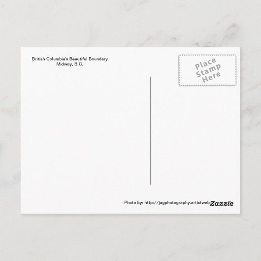 Herfst op de Kettle Briefkaart (Achterkant)